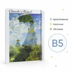 Hardcover Spiral Notebook – B5 | 100 Sheets