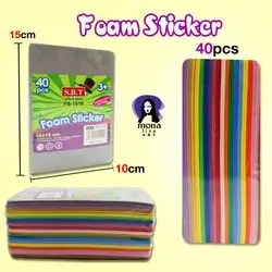 Colored foam