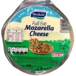 York Suit Fat Mozzarella Cheese for Pizza 400 g