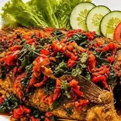 Fried Fish With Basil Chili Sauce
