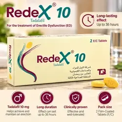 RedeX 10 mg Tadalafil – 2 Film-Coated Tablets
