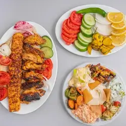 1 Skewers Chicken Wings And 1 Skewers Chicken Kabab