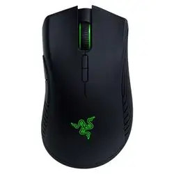 Razer Mamba Wireless Gaming Mouse: 16,000 DPI Optical Sensor - Chroma RGB Lighting - 7 Programmable Buttons - Mechanical Switches - Up to 50 Hr Battery Life (OPEN BOX)
