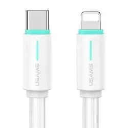 USAMS USB-C/Lightning Cable 1m SJ73530W White