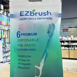 ezbrush 6 premium disposable pre-pasre toothbrush