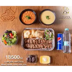 Meat Kebab Meal With Rice