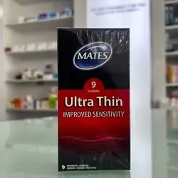 Mates Ultra thin improved sensitivity 9pcs condom