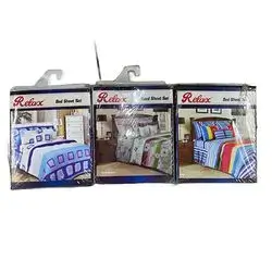 Relax/fl Sheet/plain/king /3pcs