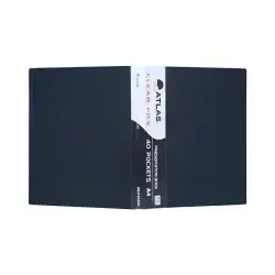 File Folder Atlas Plastic-Black-60 pockets