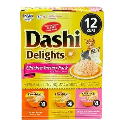 Inaba Dashi Delights – Assorted Chicken Wet Cat Food