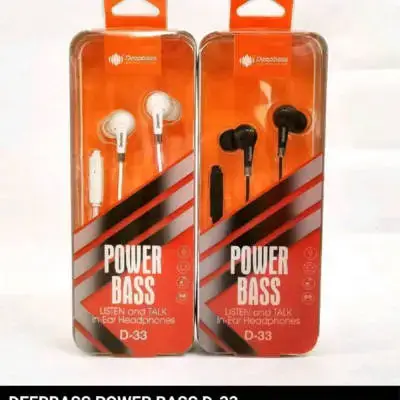 Deepbass D-33 "Power Bass" in-ear headphones