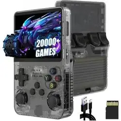 R36S Retro Handheld Game Console 64G (Black)