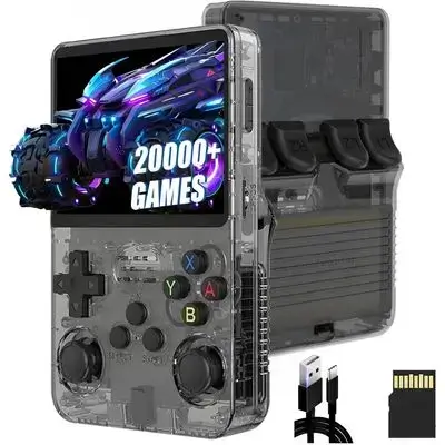 R36S Retro Handheld Game Console 64G (Black)