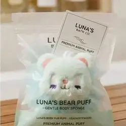 Cute Bear Baby Bath Sponge