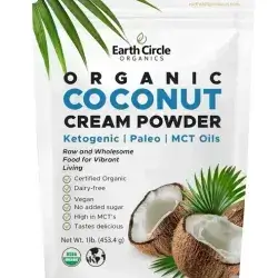 Organic Coconut Cream | Milk Powder, Perfect Keto Coffee Creamer - High in MCT Oil, Vegan, No Added Sugar, Gluten and Dairy Free, Healthy & Tastes Delicious - 1 Pound