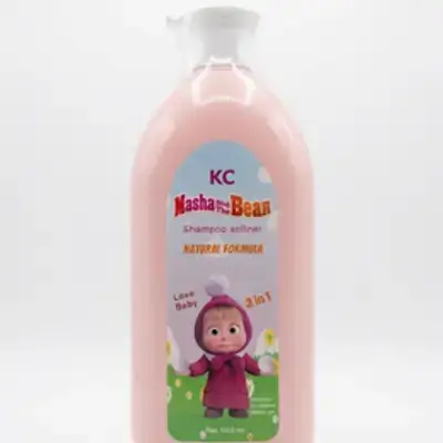 KC Masha and the Bear Shampoo Softner (Natural Formula, 3 in 1, Love Baby)