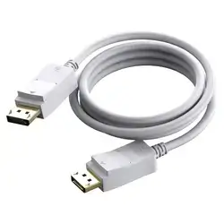 White DisplayPort Cable 1.8m