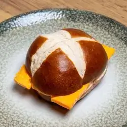 Pretzel Roll: with Cheddar Cheese and Butter