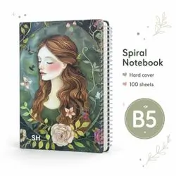 Hardcover Spiral Notebook – B5 | 100 Sheets