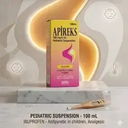 APIREKS (Ibuprofen 100mg/5ml) Pediatric Suspension 100ml