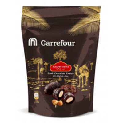 Carrefour Chocodate Dark 250g Pouch