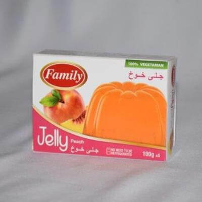 Family Jelly Peach 100g