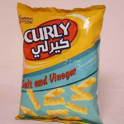 Chipsana Curly Chips Salt&vingr 40g