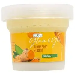 Glam & Glow Turmeric Scrub 200 g - Eden//مقشر ومفتح الوجه والجسم بالكركم من ايدن جلام اند جلو - 200 جرام