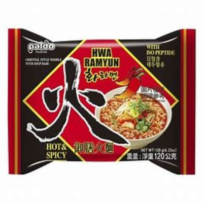 Paldo Hwa Ramyun Hot & Spicy Instant Noodles, 120g