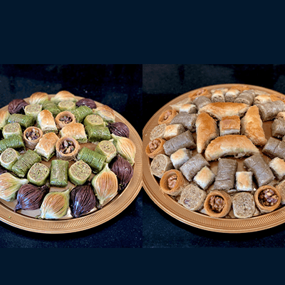 1 Kilo baklava mix walnut and pistachio