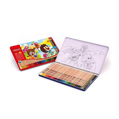 36+3 Colour Pencils in Tin Box