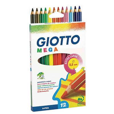 Colour giotto(italy made) extra large pancils colour X12
