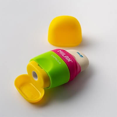 Milan Eraser & Sharpener Medium X1