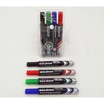 Max-pleased White Board Marker X4