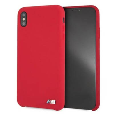 BMW M Series Silicone with Microfiber Interior For iPhone XS