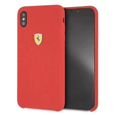 Ferrari Silicone with Microfiber Interior-IPHONE XS