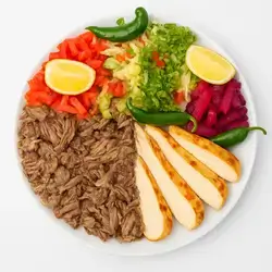 Plate of Gass and chicken