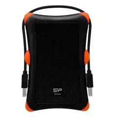 Silicon Power 2TB Rugged Portable External Hard Drive Armor A30, Shockproof USB 3.2 Gen1 , Black