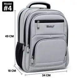 Flamingo Leather Backpack – Model #4, 4 Zippers