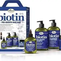 Difeel Biotin Pro-Growth Hair Care Set.