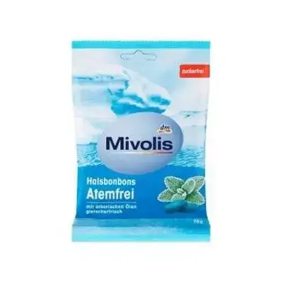 Mivolis Menthol throat candies, 75 g