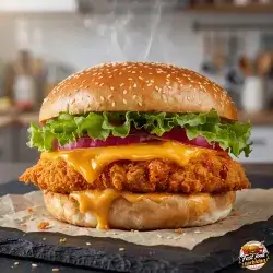 Meduim Cheese Crispy Burger