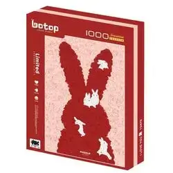 Botop Puzzle 1000pcs Rabbit Mashup Red