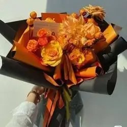Mix Of Orange Flower Bouquet