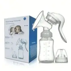 Manual massage breast pump