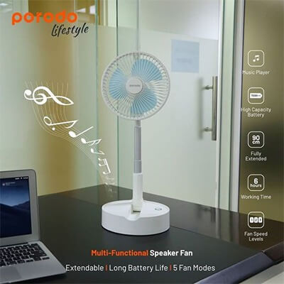 PORODO Multi-Functional Speaker Fan