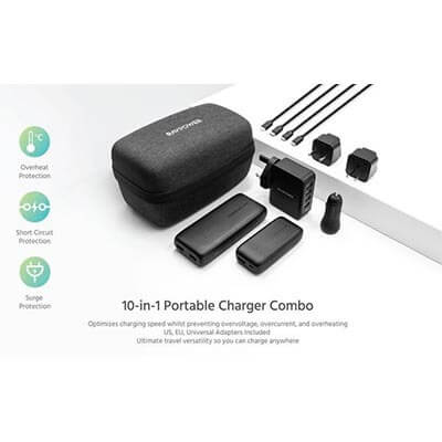 RAVPOWER 10IN1 PORTABLE CHARGER COMBO