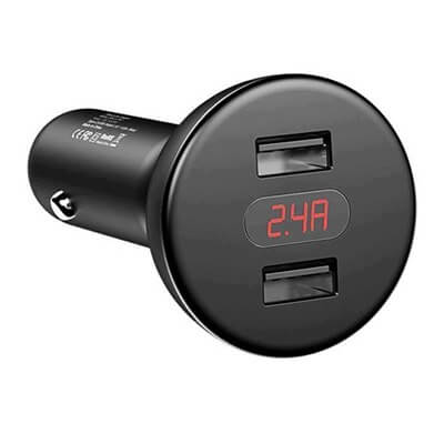 Baseus Shake-head Digital Display Car Charger