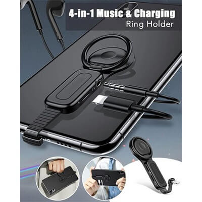 USAMS AU06 Dual Lightning Ring Holder Adapter