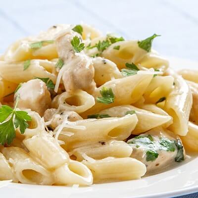 Penne alfredo